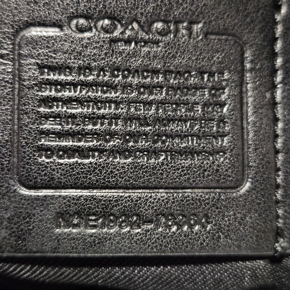 Coach Dalton 31 Gunmetal-Oxblood Leather Shoulder Bag - Picture 2 of 13